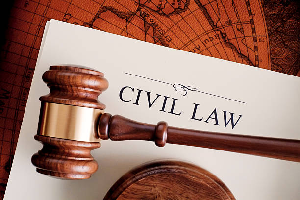 Gavel and civil law document. Gavel and civil law document.